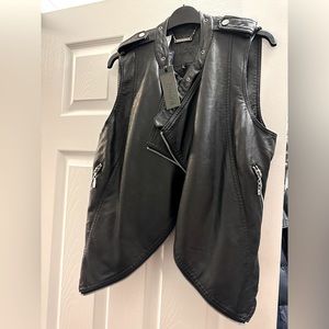 NWT Buffalo Faux Leather Biker Vest